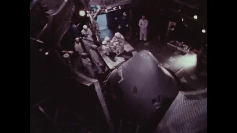 1966-Apollo 1 / Spaceman / Space Capsule / Test / Oct 18, 1966 Stock Footage 77893124