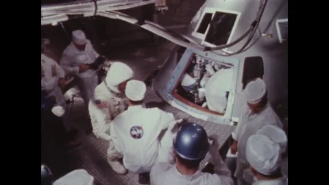 1966-Apollo 1 / Spaceman / Space Capsule / Test / Oct 18, 1966 Stock Footage 77893125