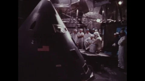 1966-Apollo 1 / Spaceman / Space Capsule / Test / Oct 18, 1966 Stock Footage 77893127