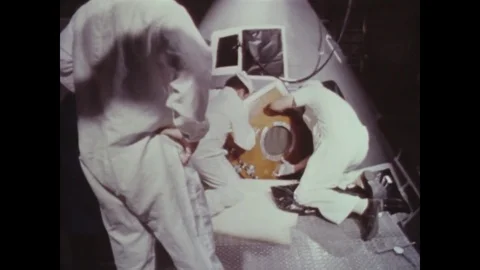1966-Apollo 1 / Spaceman / Space Capsule / Test / Oct 18, 1966 Stock Footage