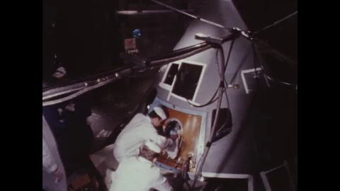 1966-Apollo 1 / Spaceman / Space Capsule / Test / Oct 18, 1966 Stock Footage 77893133