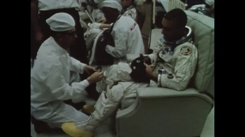 1966-Apollo 1 / Spaceman / Spacesuit / Oct 18, 1966 Stock Footage