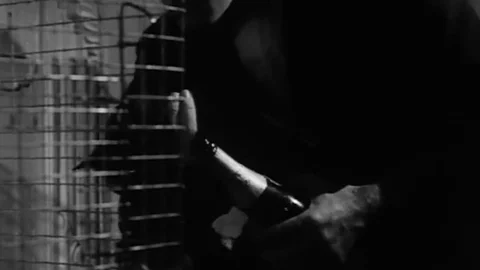 1966 - In this classic movie based on an Edgar Allen Poe story, a drunk man Stock Footage 138063657