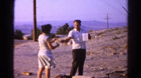 1966: desert area is seen CALIFORNIA Stock Footage