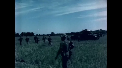 1966 - Elements of the 1st infantry division begin Operation Buckskin in Vietnam Stock Footage 89873304