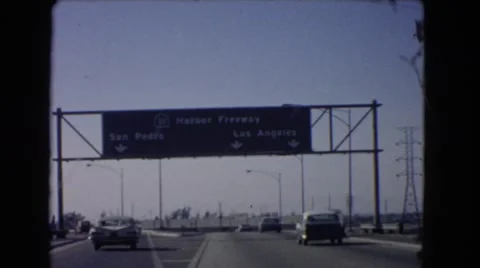 1966: a road trip is seen CATALINA, CALIFORNIA Stock Footage