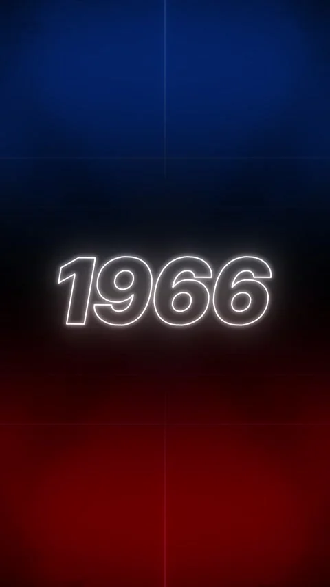 1966 Text Retro Style vertical Video stock 326164131