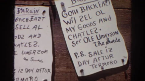 1966: titles for shops and sales CALIFORNIA Stock Footage