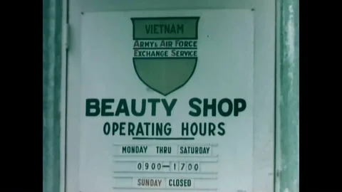 1966 - US Army nurses stationed in Vietnam enjoy various activities in their Stock Footage 92626010