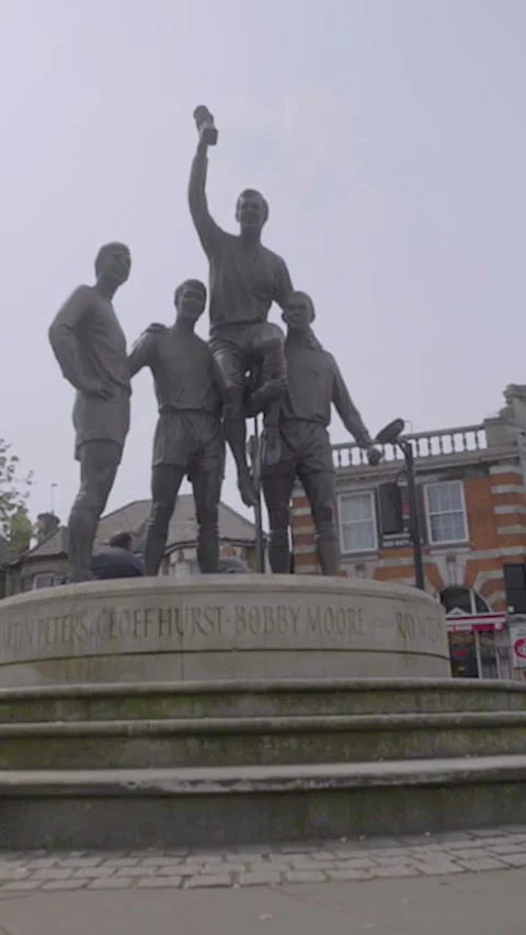 1966 WORLD CUP STATUE 16 VERTICAL - (9x16) Stock Footage 336558785