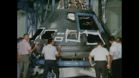 1967-Apollo 1 / Accident / Commando Module / Examination / 1967 Stock Footage 77891778