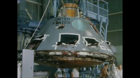 1967-Apollo 1 / Accident / Commando Module / Examination / 1967 Stock Footage 77891792