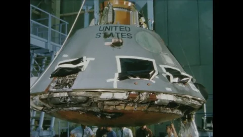 1967-Apollo 1 / Accident / Commando Module / Examination / 1967 Stock Footage 77891799