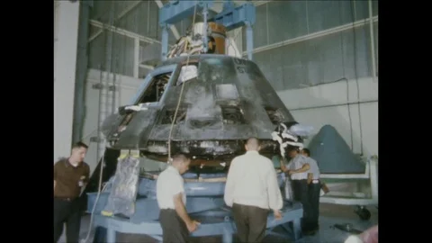 1967-Apollo 1 / Accident / Commando Module / Examination / 1967 Stock Footage 77891811