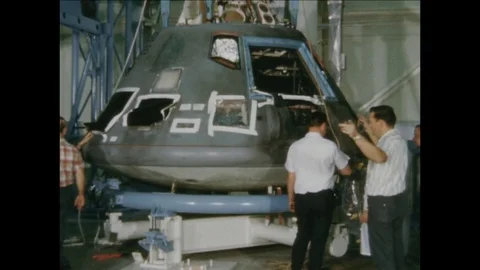1967-Apollo 1 / Accident / Commando Module / Examination / 1967 Stock Footage 77891815