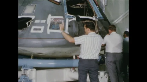 1967-Apollo 1 / Accident / Commando Module / Examination / 1967 Stock Footage 77891817