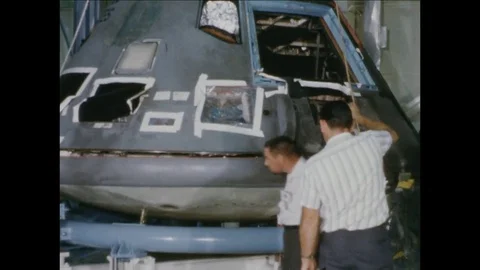 1967-Apollo 1 / Accident / Commando Module / Examination / 1967 Stock Footage 77891821