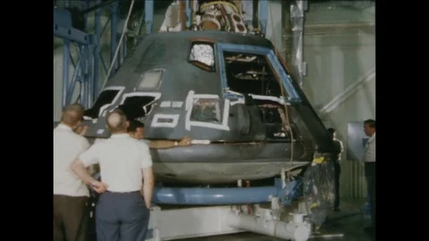 1967-Apollo 1 / Accident / Commando Module / Examination / 1967 Stock Footage 77891822