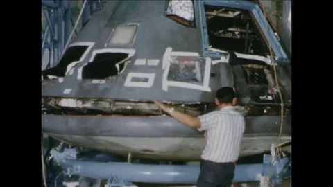 1967-Apollo 1 / Accident / Commando Module / Examination / 1967 Stock Footage 77891826