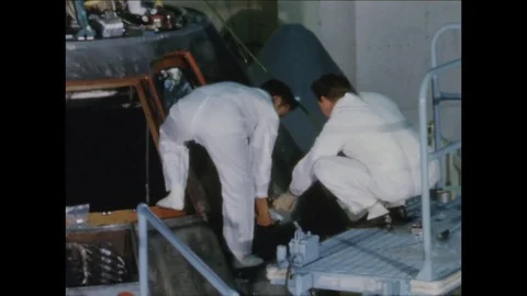 1967-Apollo 1 / Accident / Commando Module / 1967 Stock Footage