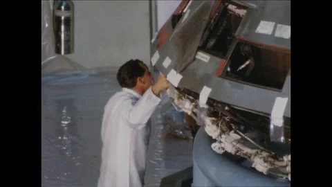 1967-Apollo 1 / Accident / Commando Module / 1967 Stock Footage