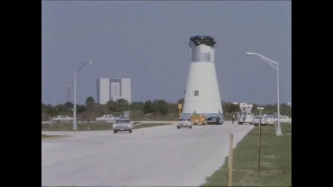 1967-Apollo 1 / Accident / Service Module / Transport / 1967 Stock Footage