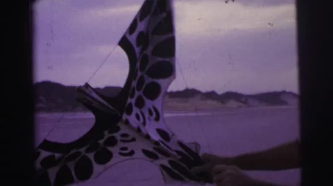 1967: Art of Flying the Powerless Kite in Brazil Stock Footage 68070436
