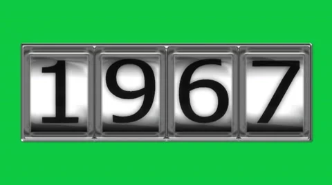 1967 on billboard Stock Footage 10599056