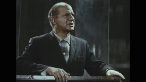 1967 - In a dream sequence, a building contractor, a job superintendent, and Stock-Footage 126072547