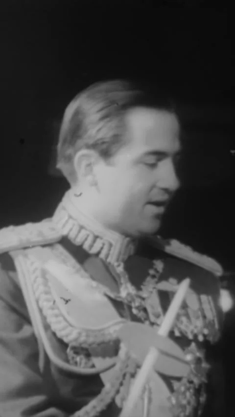 1967 - King Constantine oversees Easter traditions in Athens, Greece. Stock Footage 284131242