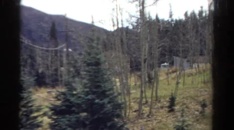 1967: mountain area is seen traveling by road COLORADO Stock Footage