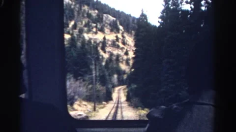 1967: mountain area is seen traveling by road COLORADO Stock Footage