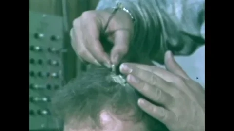 1967 - Scientists study sleep patterns while adapting to the conditions of Stock Footage 79450651