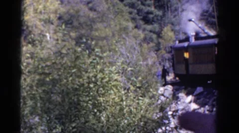 1967: train is seen COLORADO Stock Footage
