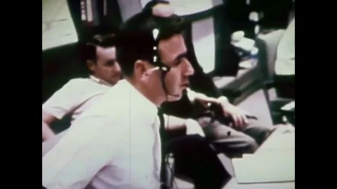 1968 - Animation is used to help illustrate what re-entry looked like for Apollo Stock Footage 84047242