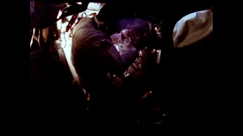 1968-Apollo 7 / Crew / 1968 스톡 동영상 77959372