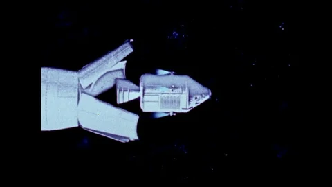 1968-Apollo 7 / Space Rendezvous / 1968 스톡 동영상 77959254