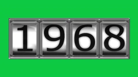 1968 on billboard Stock Footage 10599009