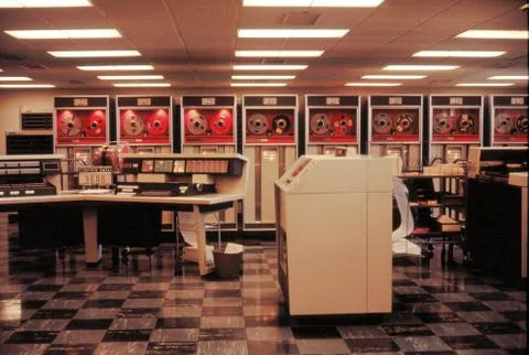 1968, CDC3600 Computer at CSIRO, Canberra Stock Photos