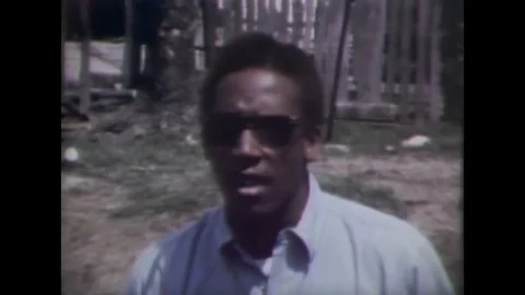 1968 - Coby Smith, leader of The Invaders, is interviewed about why his group Stock Footage 101311733