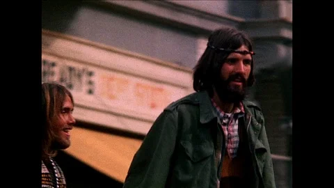 1968-Hippie / San Francisco / USA / 1968 Stock Footage