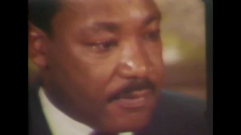 1968 - In an interview with the press, Martin Luther King describes his hope for Stock Footage