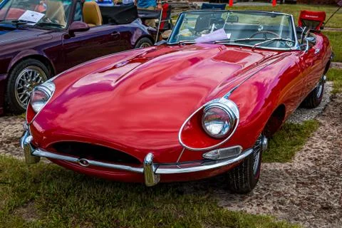 1968 Jaguar XKE E-Type Convertible Stock Photos