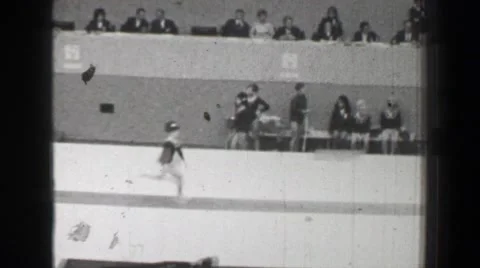 1968: Miroslava Skleničková Czechoslovakia vault women's gymnastics Summer Stock-Footage 63421506