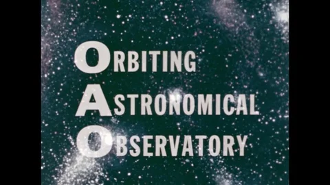 1968-NASA / Orbiting Astronomical Observatory / Space Telescope / 1968 Stock Footage