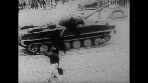 1968-Prague Spring / Czechoslovakia / 1968 Stock Footage 77898379