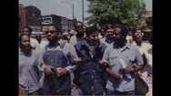 1968 - Ralph Abernathy Leads Crowds In The Poor People's March On Washington Stock Footage
