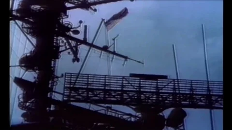 1969 - The Apollo 11 command module Columbia reenters Earths atmosphere and 動画素材 85649283