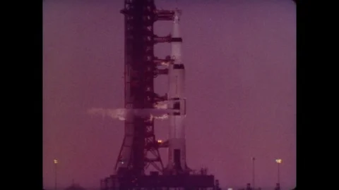 1969-Apollo 11 / Kennedy Space Center / USA / Jul 16, 1969 Stock Footage