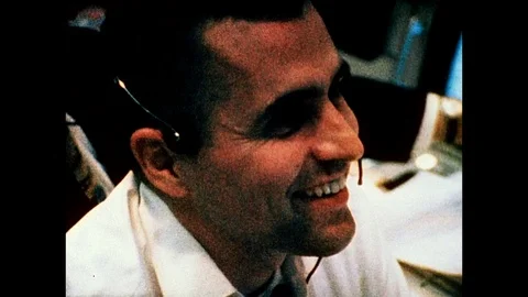 1969-Apollo 11 / Mission Control Center / Lunar Landing / 1969 Stock Footage 77958466